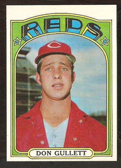 CINCINNATI REDS DON GULLETT 1972 TOPPS # 157 NM