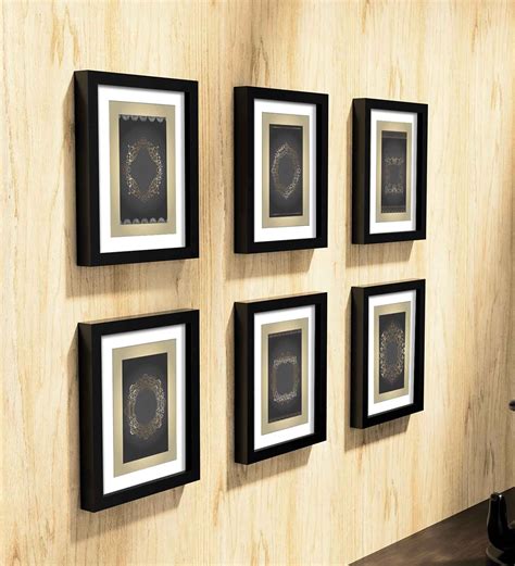 Buy Set Of 6 Black Synthetic Wood Collage Photo Frames at 40% OFF by ...