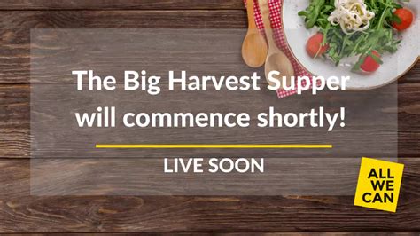 The BIG Harvest supper is here -... - The Methodist Church