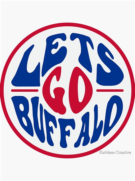 "Let's Go Buffalo Retro Buffalo Bills" Sticker for Sale by Kathleen ...