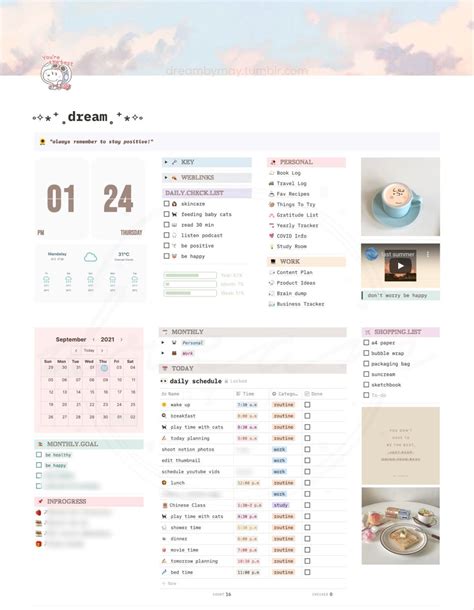 Notion aesthetic templates - girlsstat