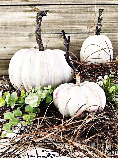 31 Amazing fall decorating ideas using white pumpkins