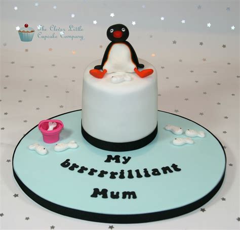 Pingu Mini Cake | Chocolate 4" mini cake. Pingu made followi… | Flickr