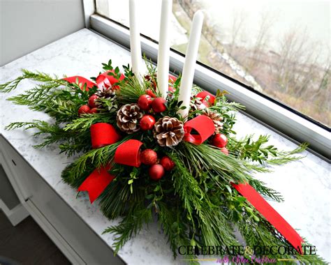 DIY Evergreen Christmas Centerpiece - Celebrate & Decorate | Christmas ...