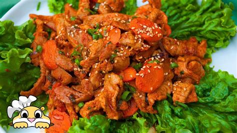 Korean Spicy Pork Recipe - How to make Korean Spicy Pork - Jeyukbokkeum (제육볶음) - YouTube