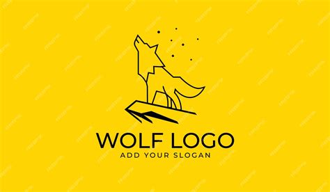 Premium Vector | Outline wolf logo design vector symbol graphic idea creative