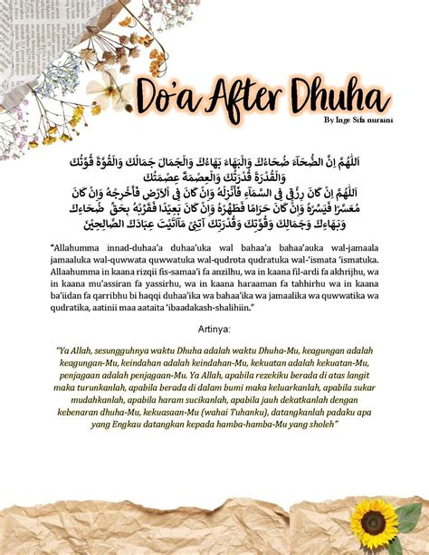 Ideas For Doa Setelah Sholat Dhuha 4 Rakaat 10+