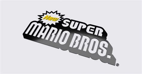 New Super Mario Brothers Logo by ToxicMaxi | Download free STL model ...