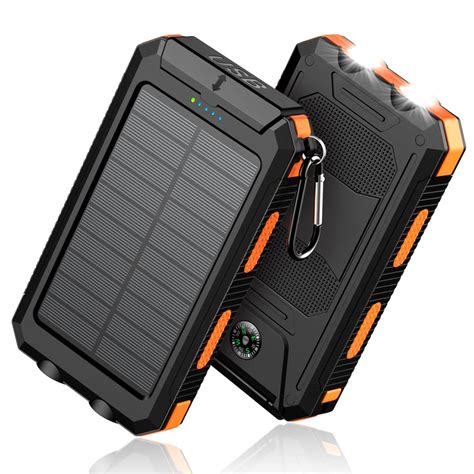 Feeke Solar-Charger-Power-Bank - 36800mAh Portable Charger,QC3.0 Fast Charger Dual USB Port ...