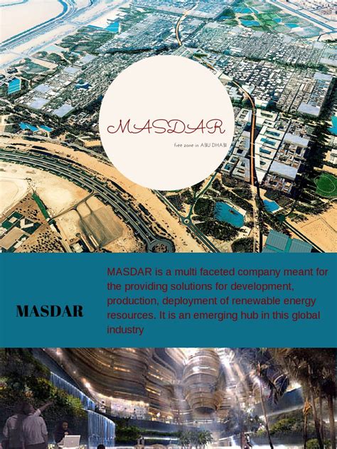 MASDAR CITY.pdf | Limited Liability Company | Economies