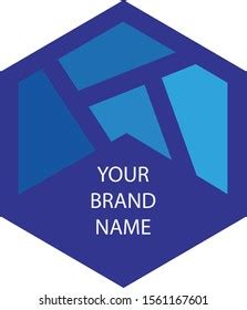 Blue Hexagon Logo Vector Design Stock Vector (Royalty Free) 1561167601 ...