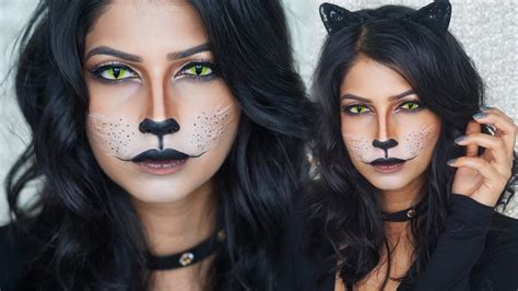 Easy Cat Makeup For Halloween! - YouTube