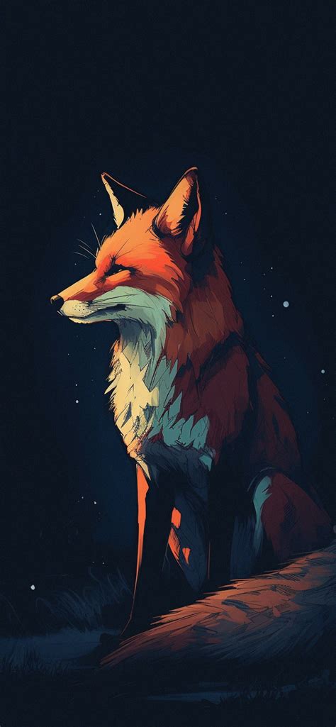 Fox Dark Art Wallpapers - Aesthetic Fox Wallpaper for iPhone 4k