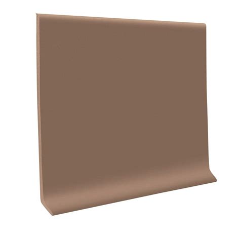 ROPPE 700 Series Toffee 4 in. x 1/8 in. x 48 in. Thermoplastic Rubber Wall Cove Base (30-Pieces ...