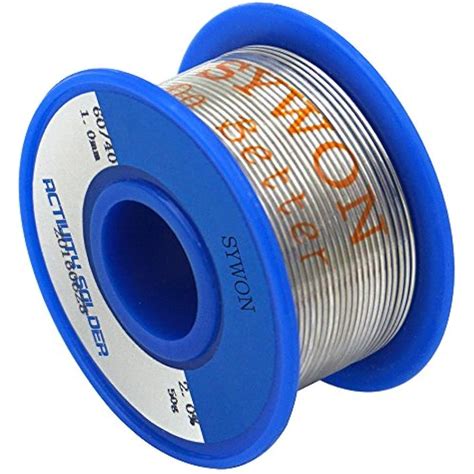 60-40 Tin Lead Rosin Core Solder Wire 0.039" 50g For Electrical ...