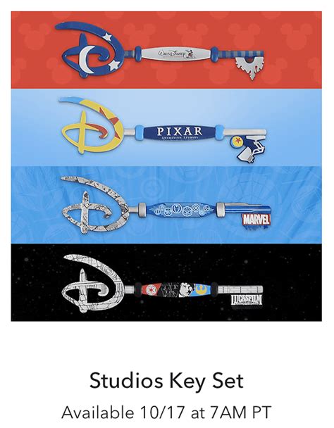 Disney Studios Collectible Key Set: Full Collection