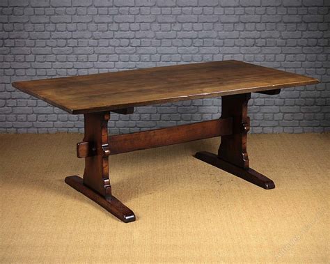 Antiques Atlas - Large Oak Refectory Dining Table.