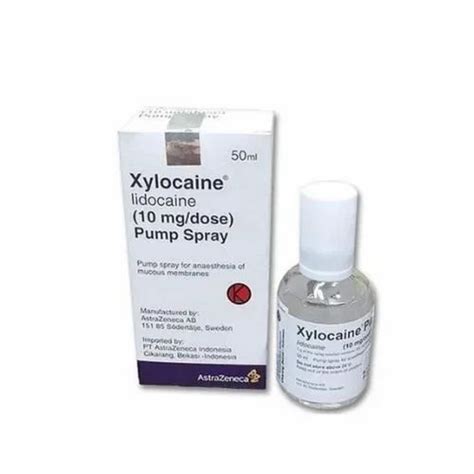 Lidocaine (10%) Lignocaine 10 Spray, For Commercial, Treatment: Local ...