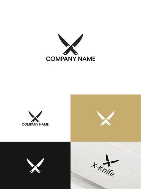 Knife logo design | Knife logo, Logo design, Logo restaurant