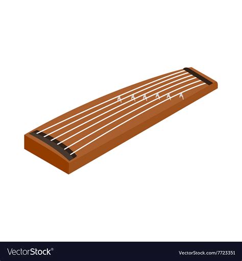 Koto a traditional musical instrument of japan Vector Image