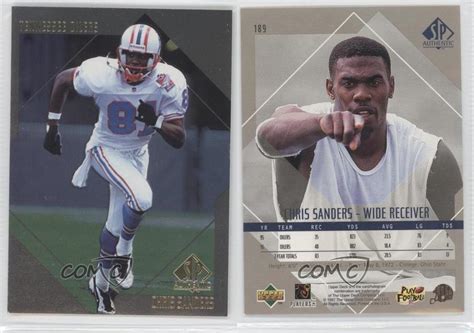 1997 SP Authentic #189 Chris Sanders Tennessee Oilers Football Card | eBay