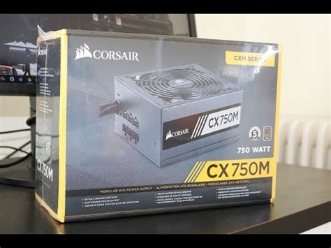 Corsair CX750M PSU unboxing and review - YouTube