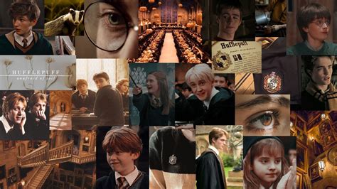 Harry Potter Hufflepuff Collage Wallpaper