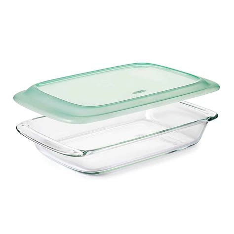 OXO Good Grips Freezer-to-Oven Safe 3 Qt Glass Baking Dish with Lid, 9 x 13 - Moore or Less Cooking