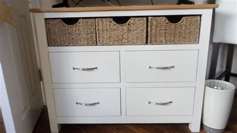 Solid Cream Oak Sideboard with Baskets. | in Exminster, Devon | Gumtree