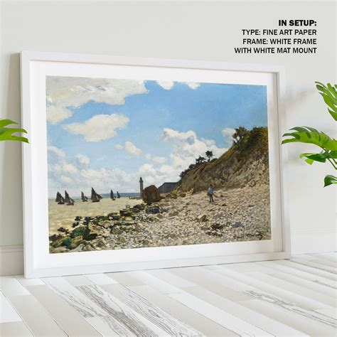 The Beach Painting & Wall Art Print by Claude Monet - Dessine Art