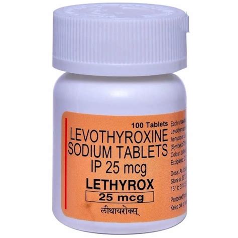 Synthroid Levothyroxine Tablets 25 Mcg at Rs 131.66/bottle in Surat ...