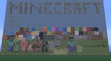 A Giant Minecraft Pixel Art Minecraft Map