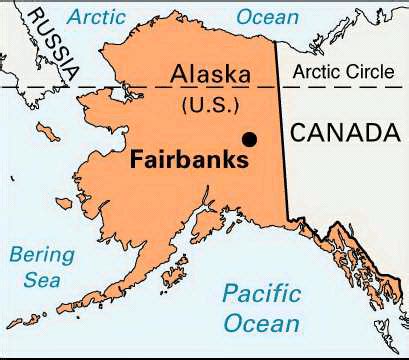 Fairbanks: location -- Kids Encyclopedia | Children's Homework Help | Kids Online Dictionary ...