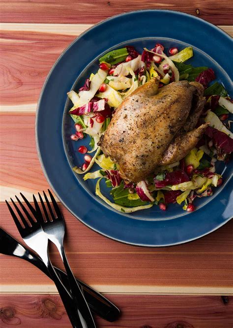 Pan Roasted Partridge Recipe with Winter Salad