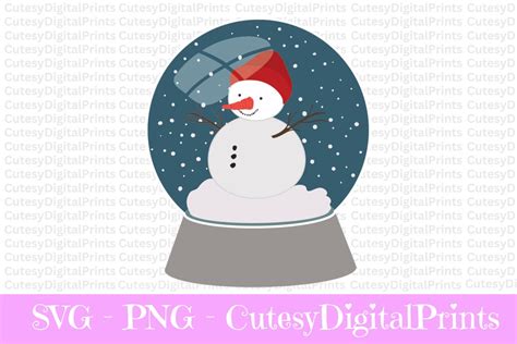 Snow Globe Svg, Christmas Snow Globe Svg, Snow Svg, Winter Svg, Snow ...