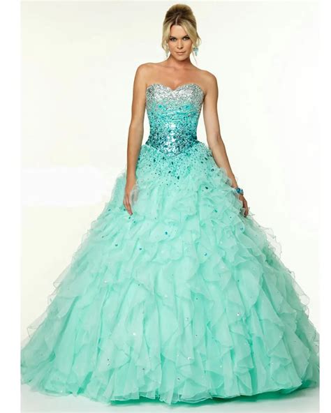 Aqua-Color-Prom-Dresses-Ruffle-Organza-Floor-Length-Special-Occasion ...