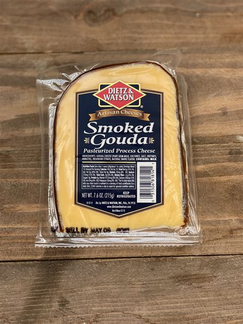 Smoked Gouda Cheese, 6-8oz Wedge - Giordano Garden Groceries