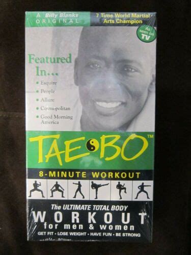 Tae Bo ~ 8-Minute ~ Ultimate Total Body Workout by Billy Banks VHS - NEW SEALED | eBay