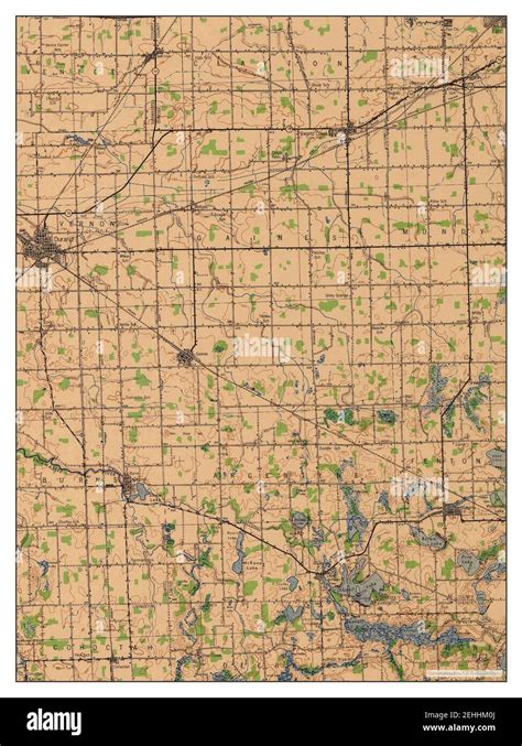 Durand, Michigan, map 1943, 1:62500, United States of America by ...