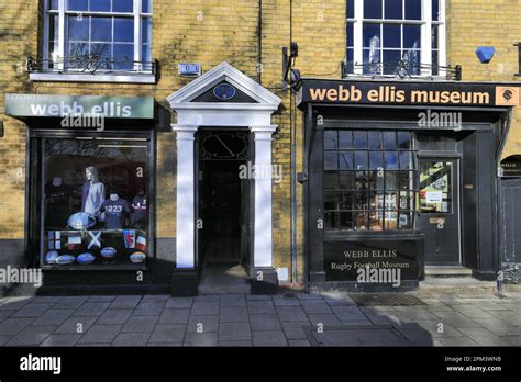 The Webb Ellis Museum, Rugby town, Warwickshire, England, UK Stock Photo - Alamy