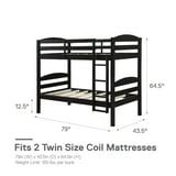 Better Homes & Gardens Leighton Kids' Convertible Twin-Over-Twin Bunk ...