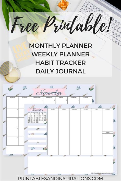 Free Printable Planners for November! - Printables and Inspirations | Planner printables free ...