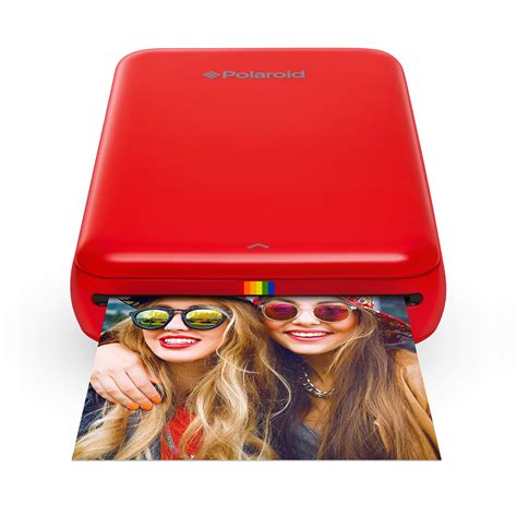 Polaroid ZIP Wireless Mobile Photo Mini Printer (Red) Compatible W/ IOS ...