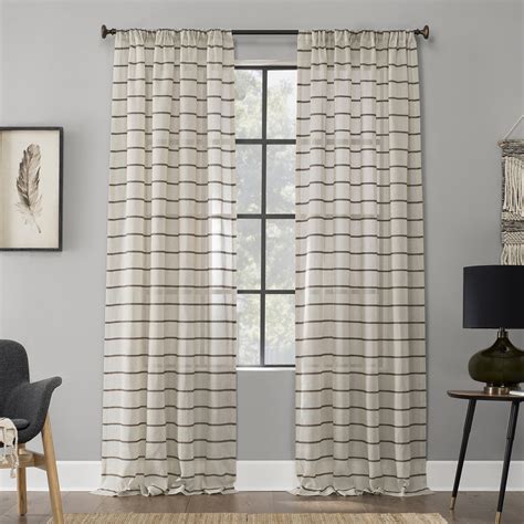 Clean Window Twill Stripe Anti-Dust Curtain Panel - Walmart.com - Walmart.com