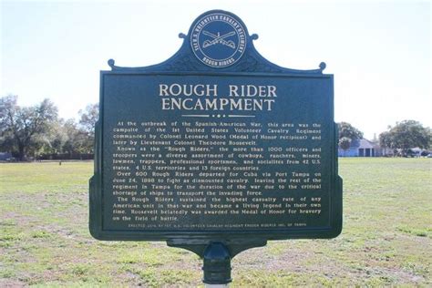 Rough Rider Encampment Marker-Side 1. Click for full size. | Rough ...