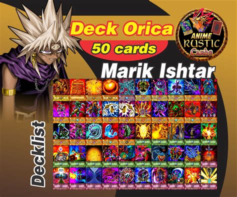 Marik Ishtar Deck 50 cards Anime Orica Yugioh | Etsy