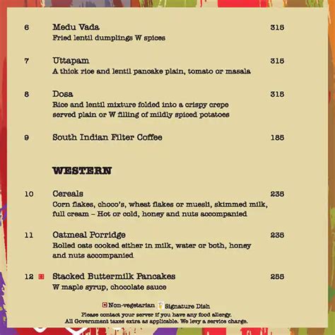 Menu of Citrus Cafe - Lemon Tree Premier, Aerocity, New Delhi