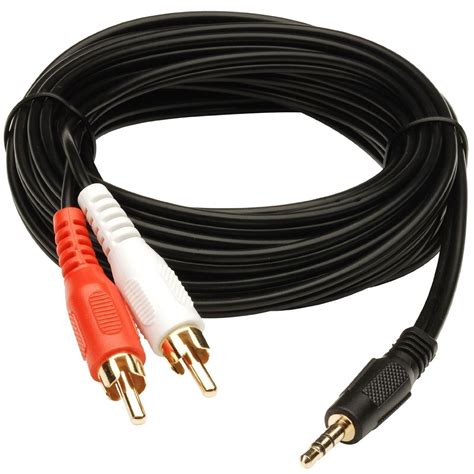 1.5 Meter Stereo Audio Male to 2 RCA Male Cable 3.5mm - Arpan General Stores