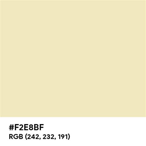 Retro Pastel Yellow color hex code is #F2E8BF