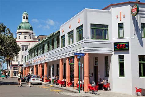 New Zealand, North Island, Napier, art deco architecture | Cecil Images